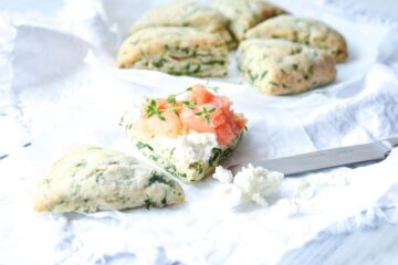 špenátové scones