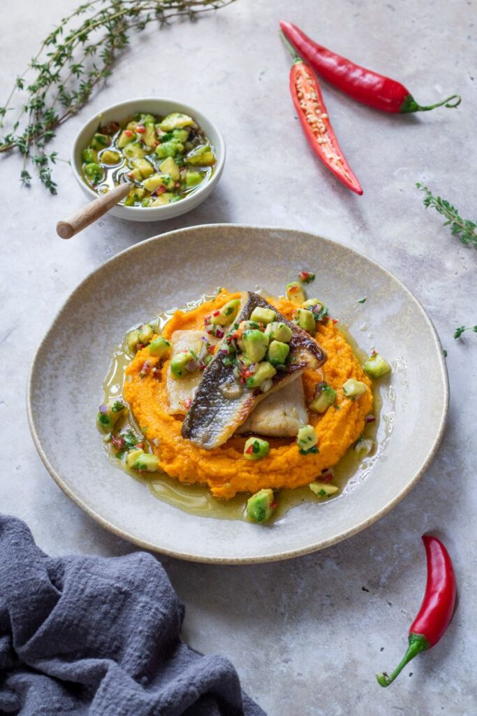 Ryba s mrkvovým pyré