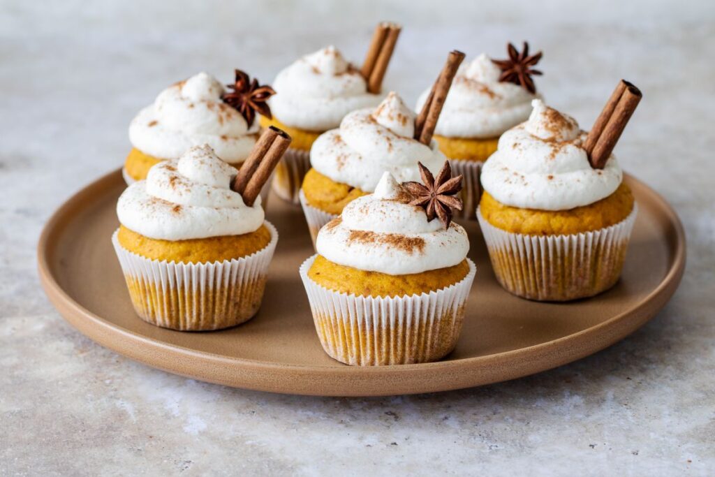 dýňové cupcakes