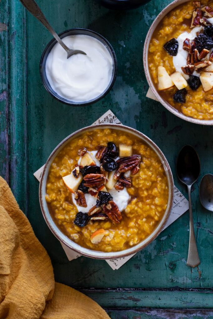 ovesná dýňová kaše