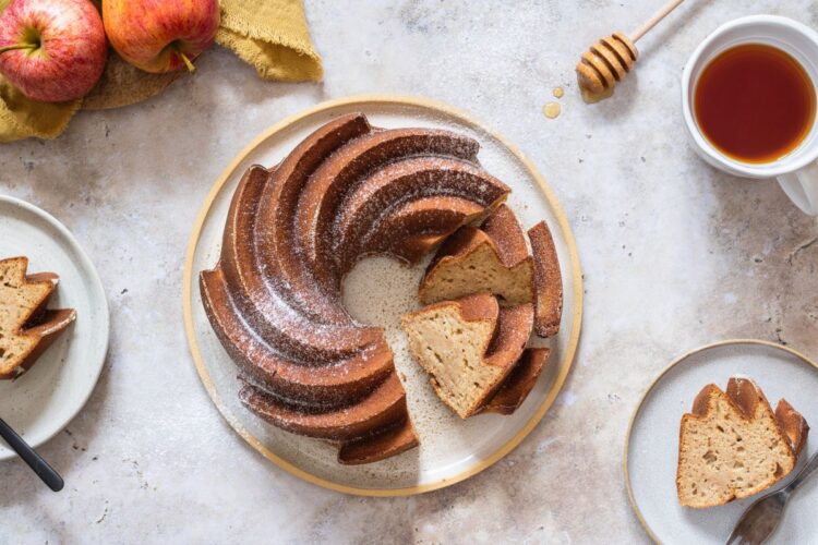 jablečná bábovka s tvarohem