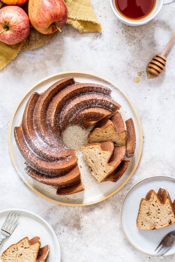 jablečná bábovka s tvarohem