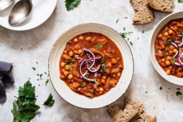 hlívový guláš s cizrnou