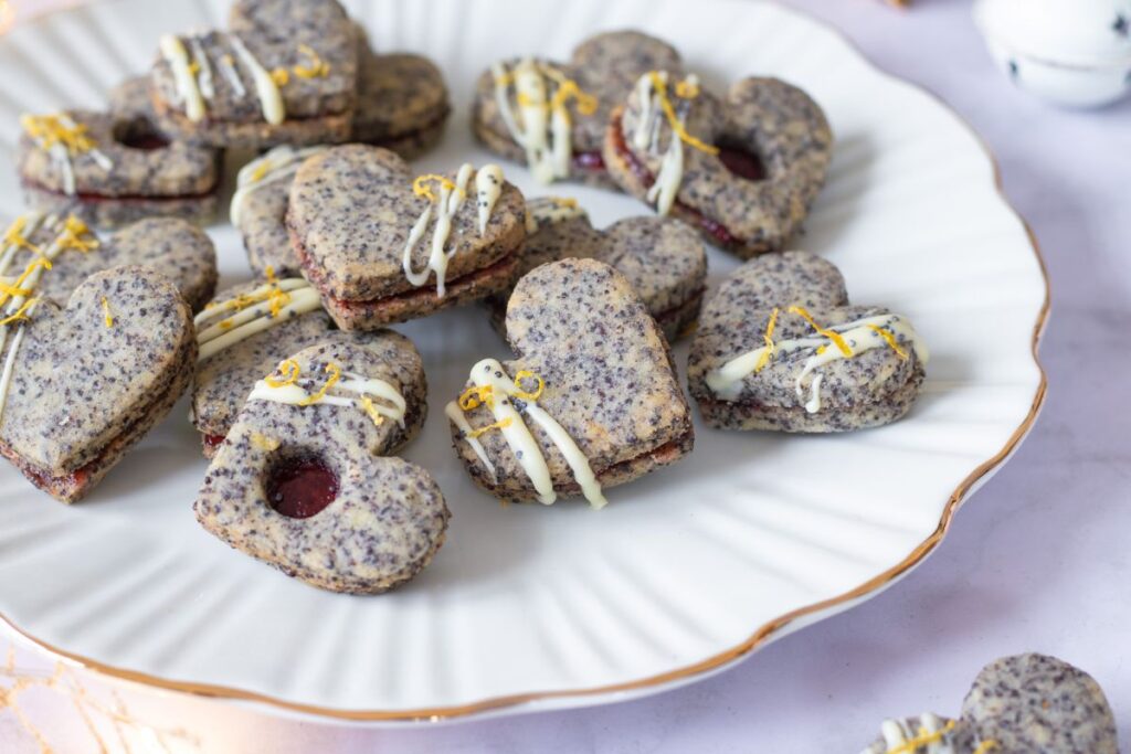 maková srdíčka s citronem