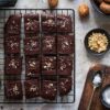 nepečené datlové brownies s kávou